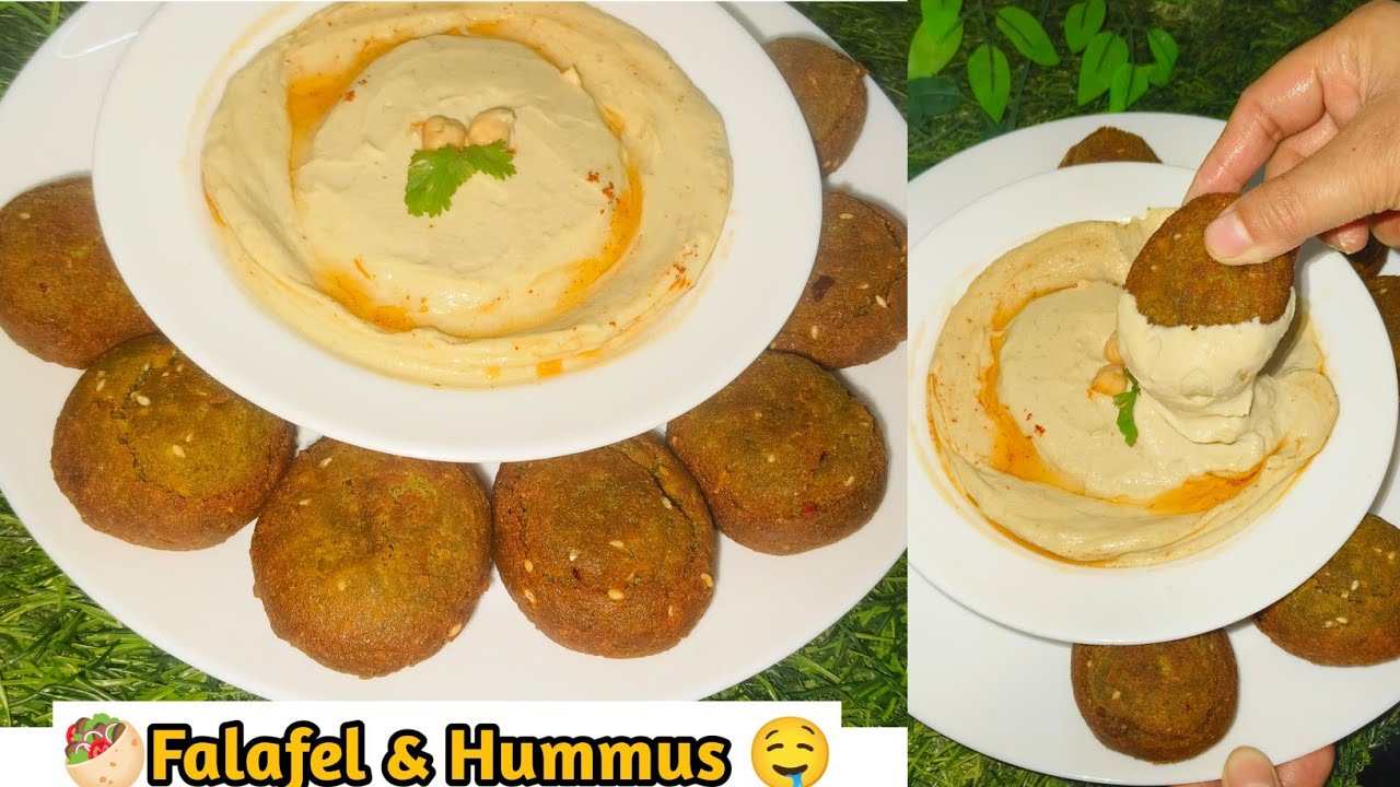 Ramzan Episode -1 Crispy Falafel & Creamy Hummus Iftar Special Healthy Middle Eastern Snack Recipe.