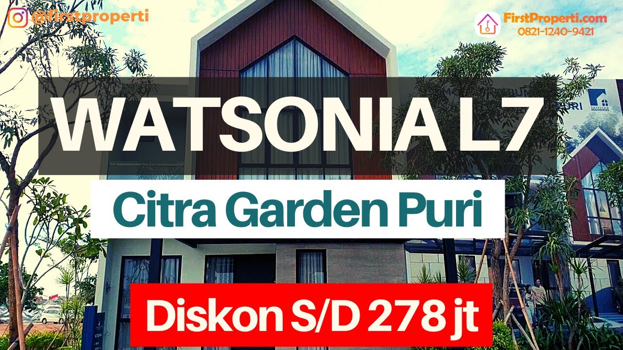 Citra Garden Puri Show Unit Tipe Watsonia HD - YouTube