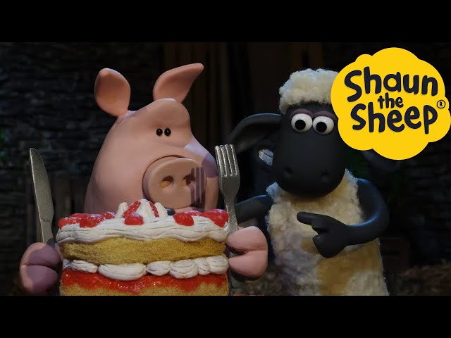 Shaun the Sheep 🐑 Cake Trouble - Cartoons for Kids 🐑 Full Episodes Compilation [1 hour] class=