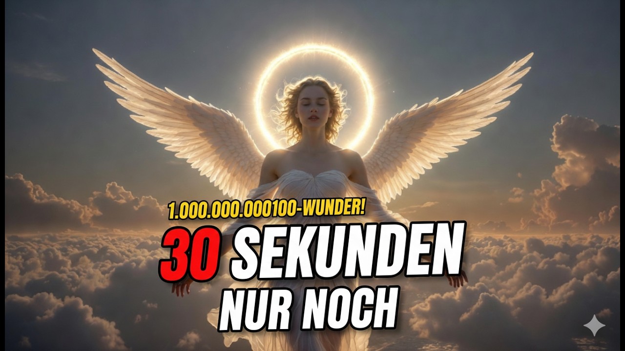 NUR NOCH 30 SEKUNDEN — GOTT LÄSST JETZT EIN 1.000.000.000.000-WUNDER FREI.. Botschaft der Engel