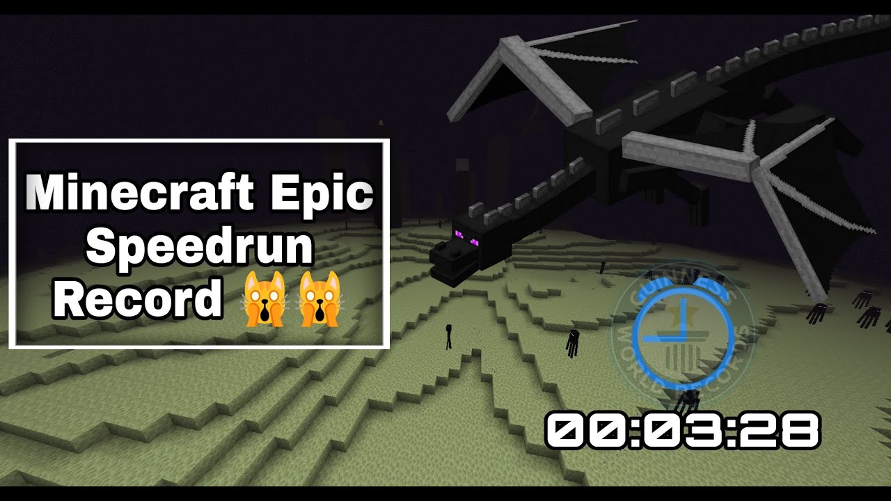 Minecraft SpeedRun World Record ? 🙀🙀 *Epic* - YouTube