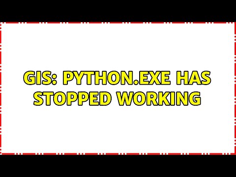 GIS: python.exe has