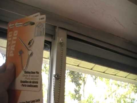 How to secure a patio door part 2