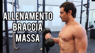 ALLENAMENTO BRACCIA MASSA (IPERTROFIA MUSCOLARE)