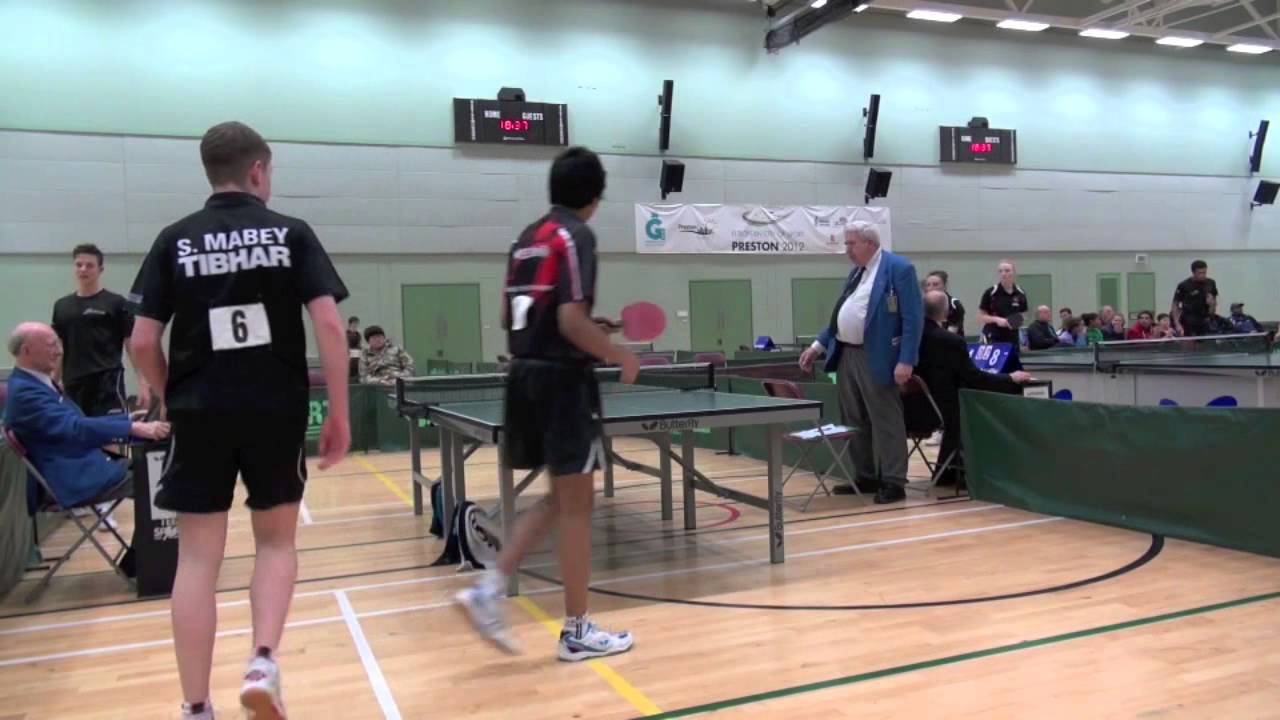 Table tennis nationals at preston Doubles 2013 YouTube