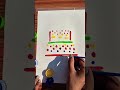 how to make easy cake painting #viral #drawing #art #naruto #fun #anime