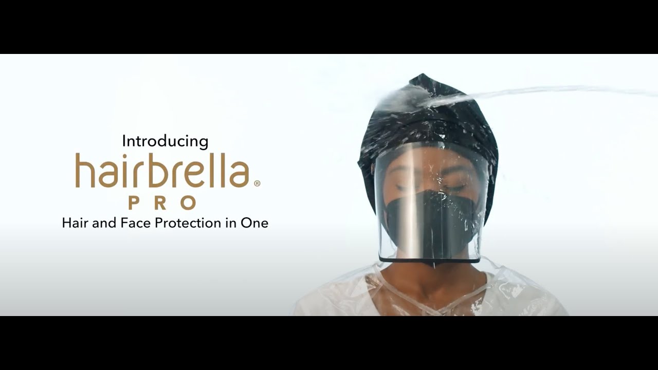 Hairbrella Pro Rain Hat + Face Shield