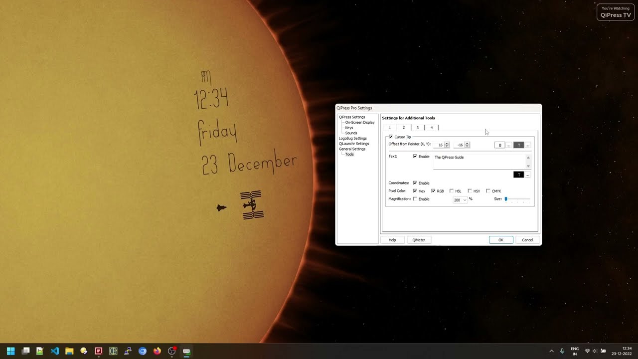 Working with Cursor Tip | The QiPress Guide
