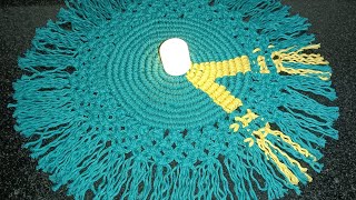 Easy and beautiful macrame, table mat, macrame round tablecloth, home decor, DIY catcher,