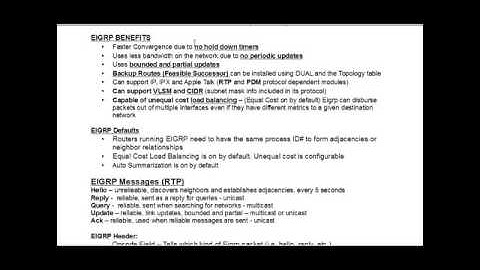 Learn EIGRP for the Cisco CCNA   Part 1   Free Computer Science Video Lecture