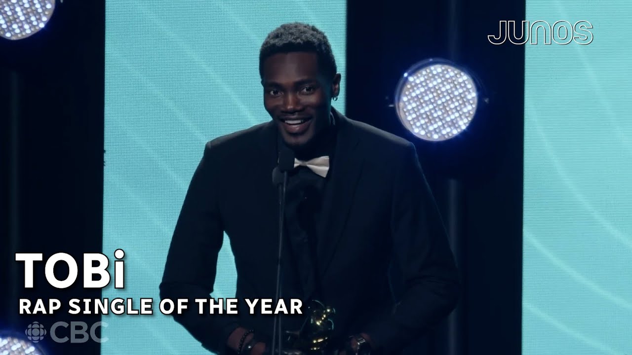 TOBi wins Rap Single of the Year Juno Awards 2024 YouTube