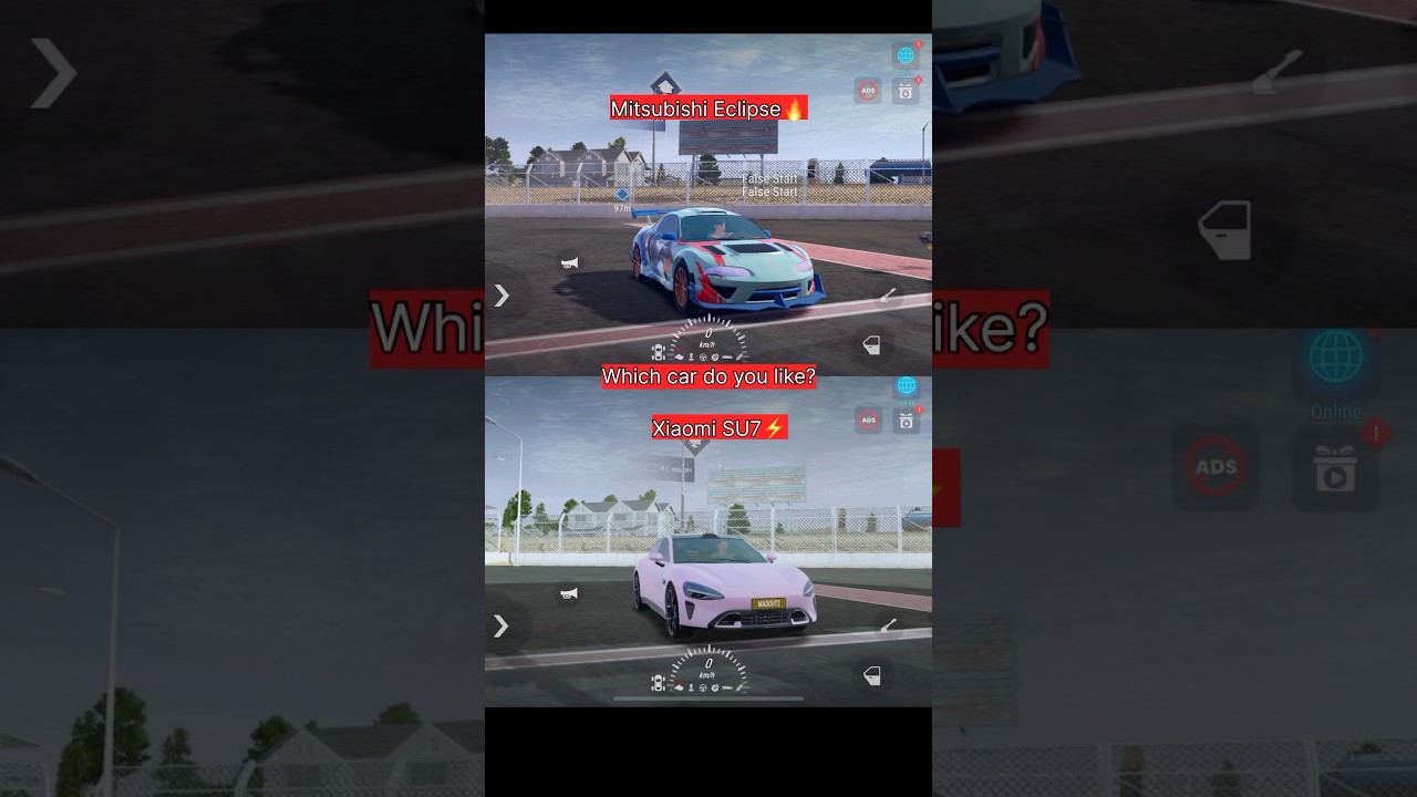 🚗💨 Xiaomi SU7 vs Mitsubishi Lancer | JDM vs EV Showdown (MadOut2)