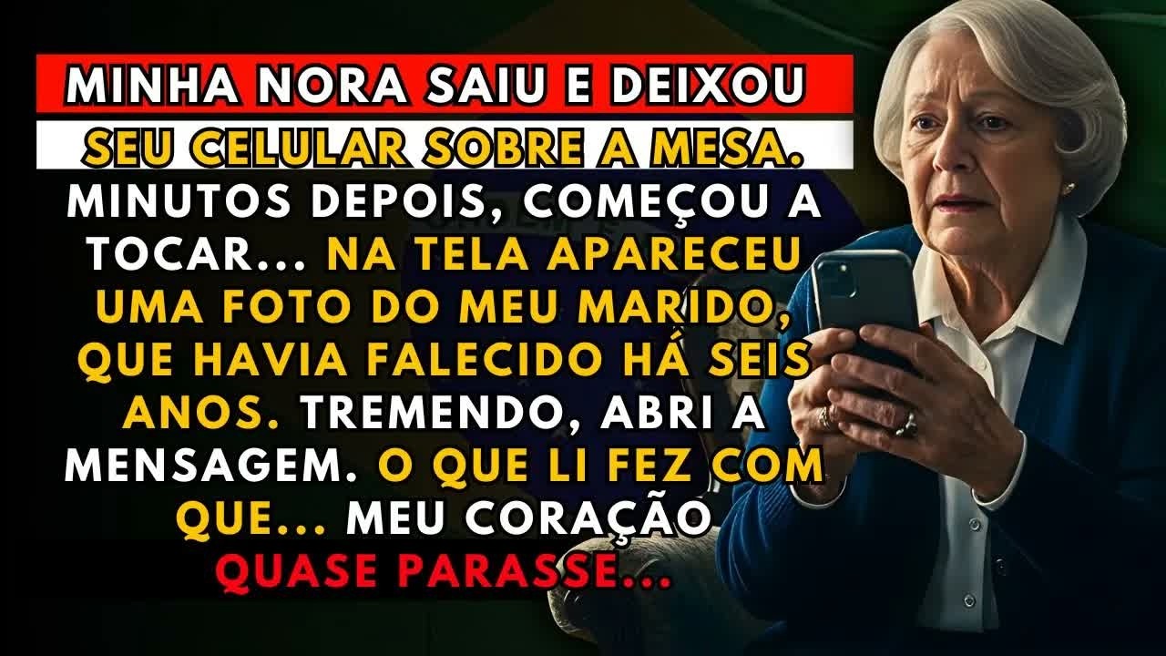 A HISTÓRIA REAL DESTA AVÓ👵O celular da minha nora tocou  Na tela… meu marido, morto há 6 anos