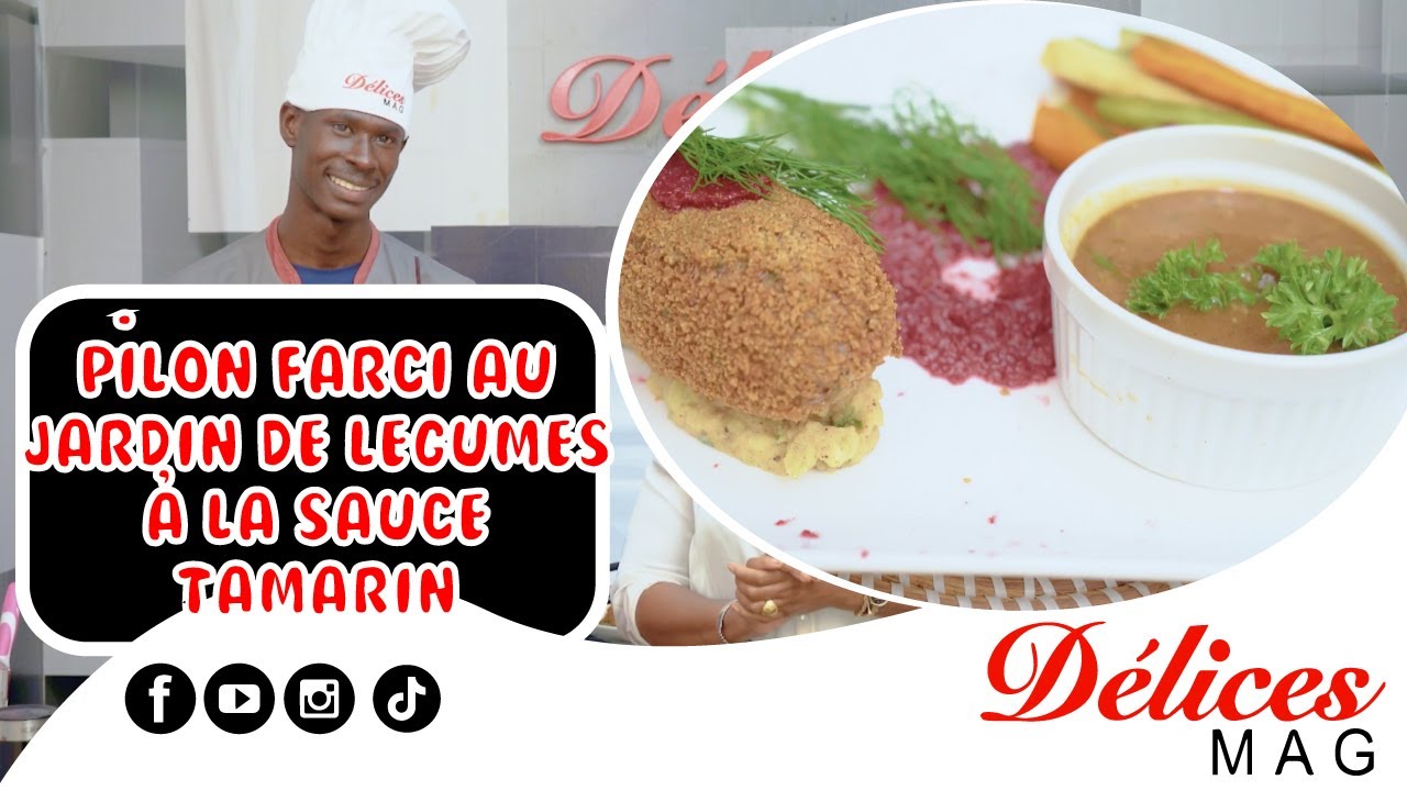 PILON FARCI AU JARDIN DE LÉGUMES À LA SAUCE TAMARIN: un délice!