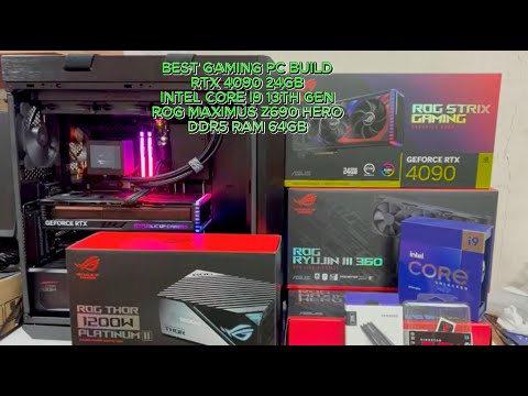 RTX 4090 Gaming pc build i9 13th gen | ASSEMBLE A PC ROG MAXIMUS Z690 HERO I9-13900K RTX 4090 24GB