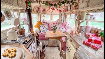 Winter Vanlife ASMR ❄️ Cosy in my little Bus Home (No Talking)