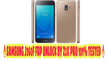 SAMSUNG J260F FRP UNLOCK BY Z3X PRO  NEW METHOD