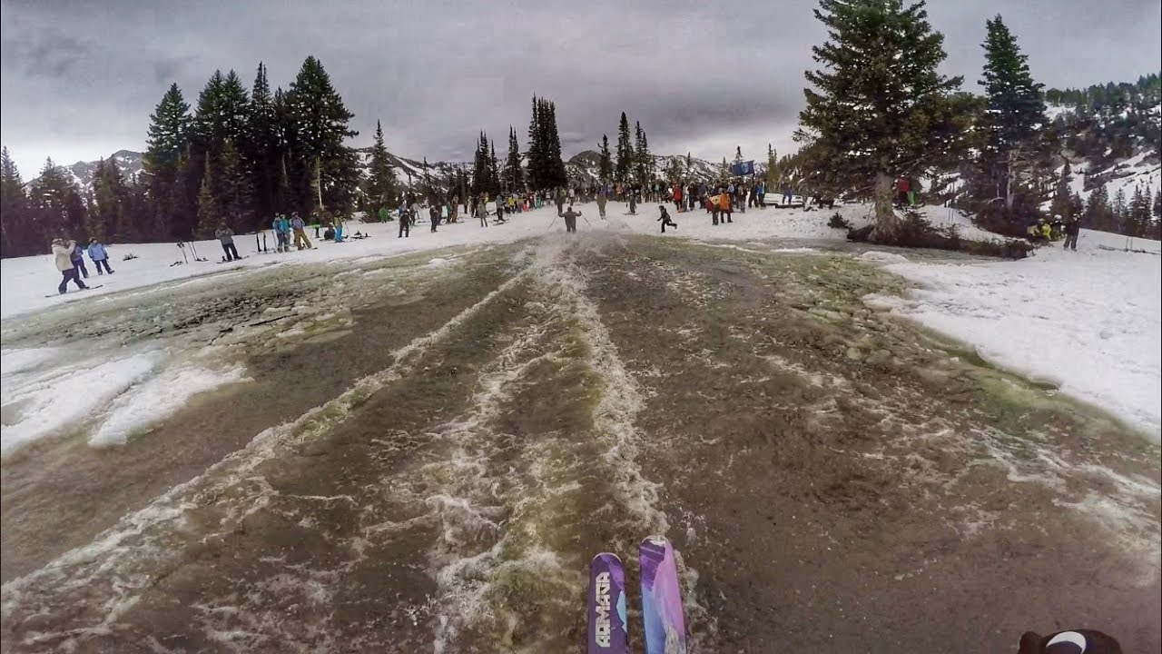 Snowbird Closing Day Pond Skim Ski YouTube