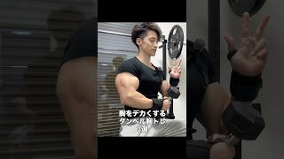 胸をデカくするオススメ胸トレ3選 #筋トレ #トレーニング #ホームトレーニング #ホームトレーニー #ボディビル