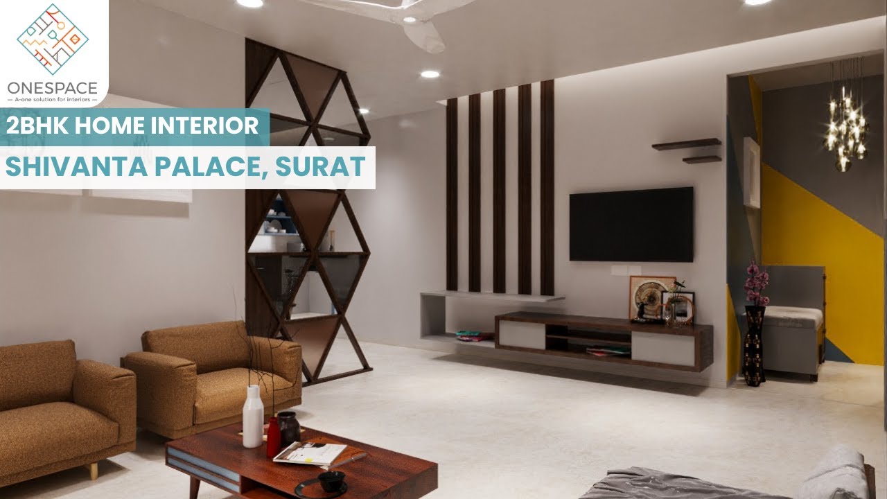 2BHK Home interior by Onespace - Shivanta Palace, Surat | OneSpace ...