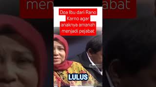 Doa dari Ibu Rano Karno agar anaknya amanah menjadi pejabat#ranokarno