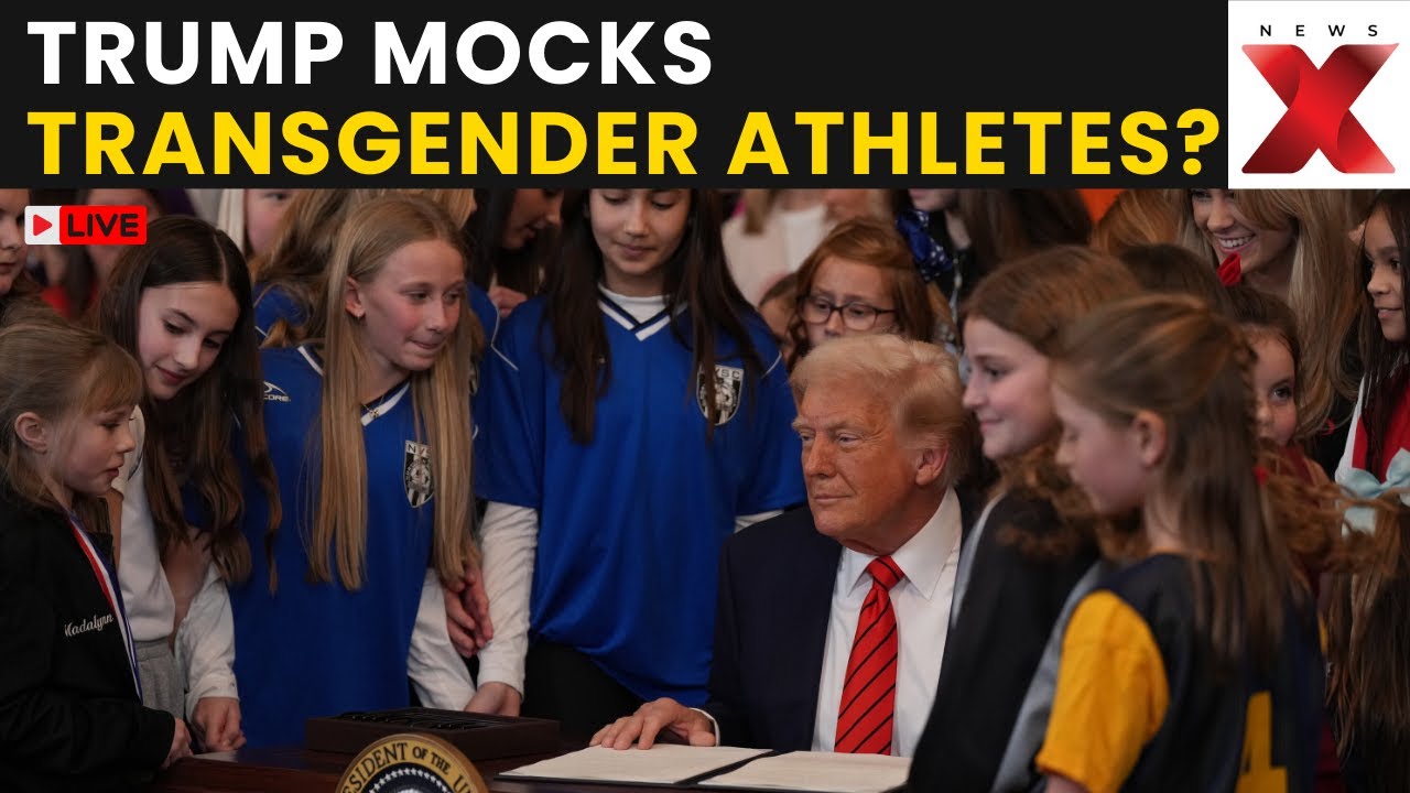 Trump LIVE: Trump’s Remarks On Transgender Athletes In Women’s Sports During Public Speech