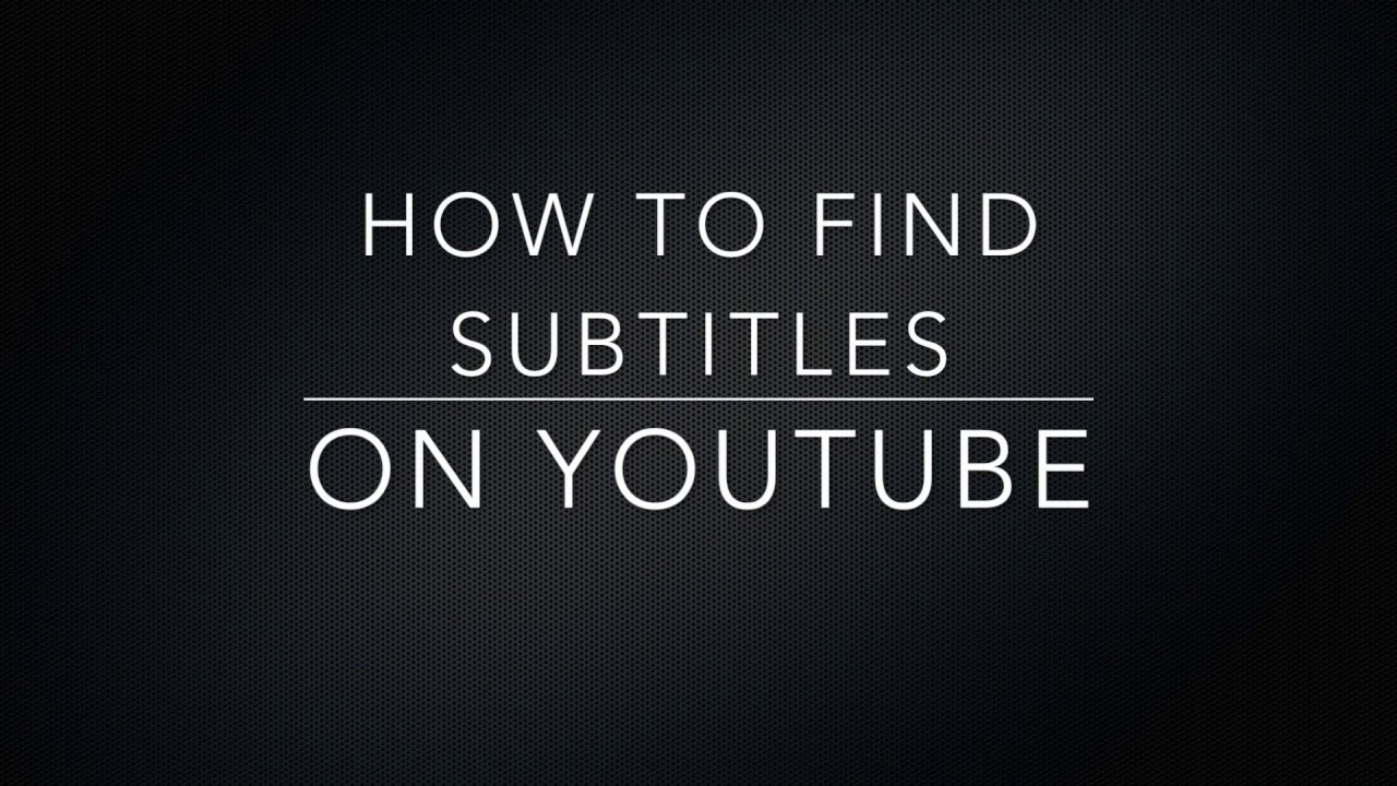 youtube subtitles into text youtube subtitles into text