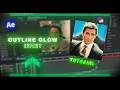 Trending Outline Glow Effect Tutorial | After Effects Advance Tutorial | #aftereffects #tutorial