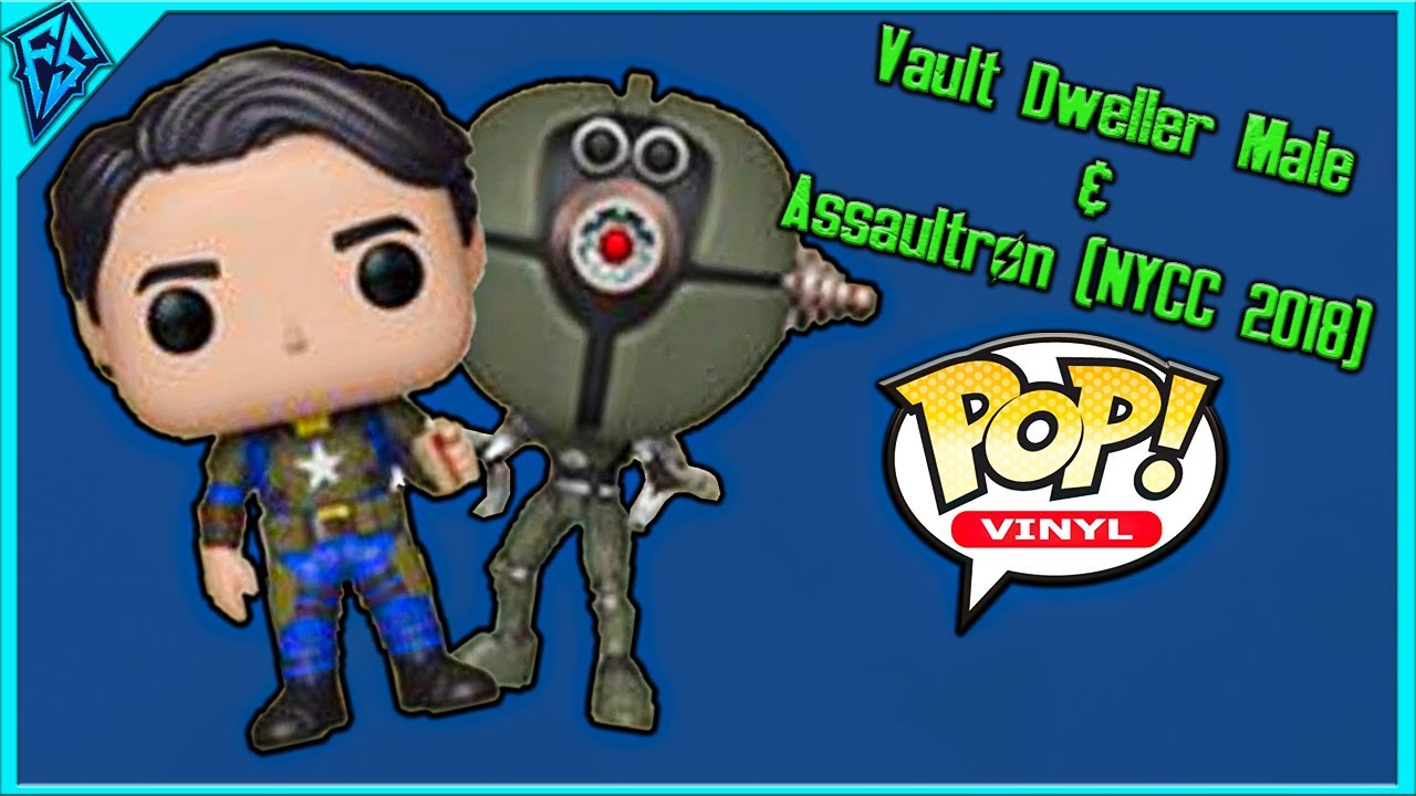 Fallout Funko Pops | Vault Dweller Male (Mentats) & Assaultron (NYCC 2018)