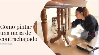 Como renovar una mesa de contrachapado