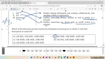 BIT|Semester1|Information Systems|2023 Past paper discussion
