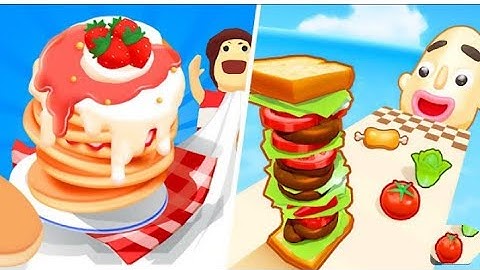 Sandwich Runner Game All LevelsWalkthrough Gameplay iOS, Android NewUpdate Max Level KDISYCL8