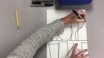 2nd Grade Overlapping Glass Vases using Primary Colors