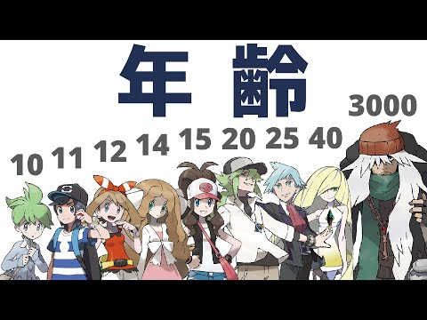 【全32人】年齢が判明しているポケモンキャラまとめ