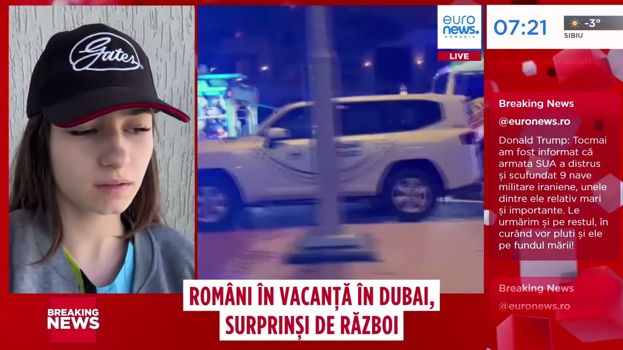 „Nu am putut să dorm, am văzut 4-5 rachete”. O româncă blocată în Dubai, despre atacurile iraniene