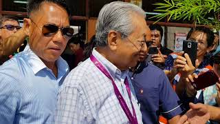 Malaysia GE14: Dr Mahathir leaving poll centre after voting in Anak Bukit, Kedah