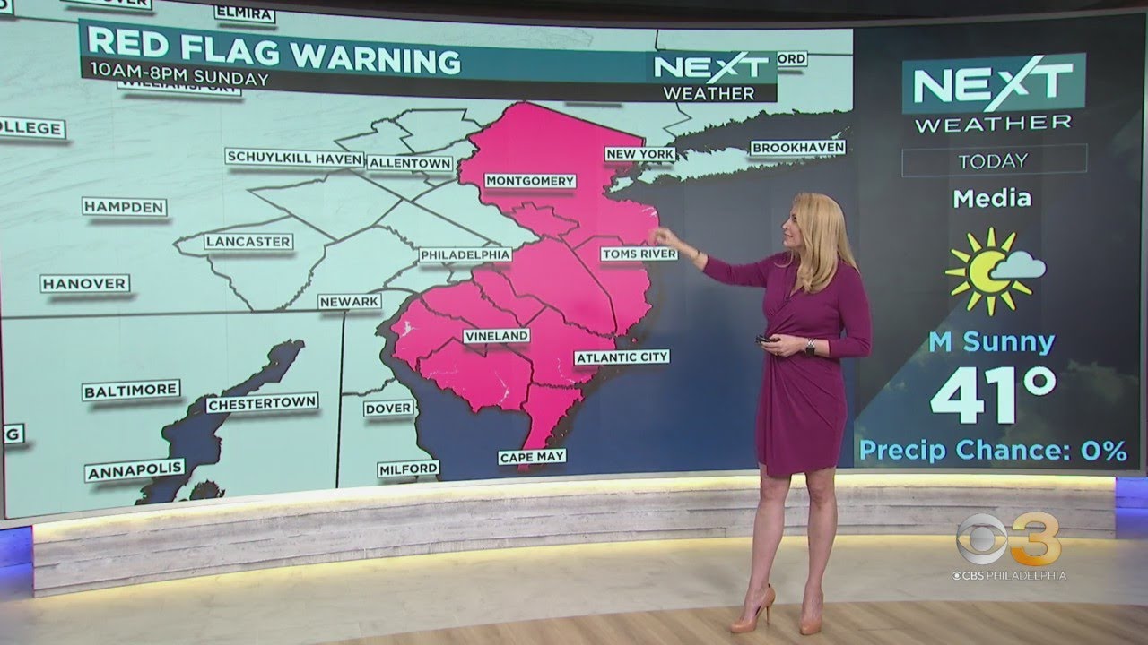 NEXT Weather: New Jersey under Red Flag Warning - YouTube