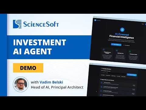 Demo Tour | ScienceSoft’s Investment AI Agent for Segment, Trend &amp; Risk Analysis