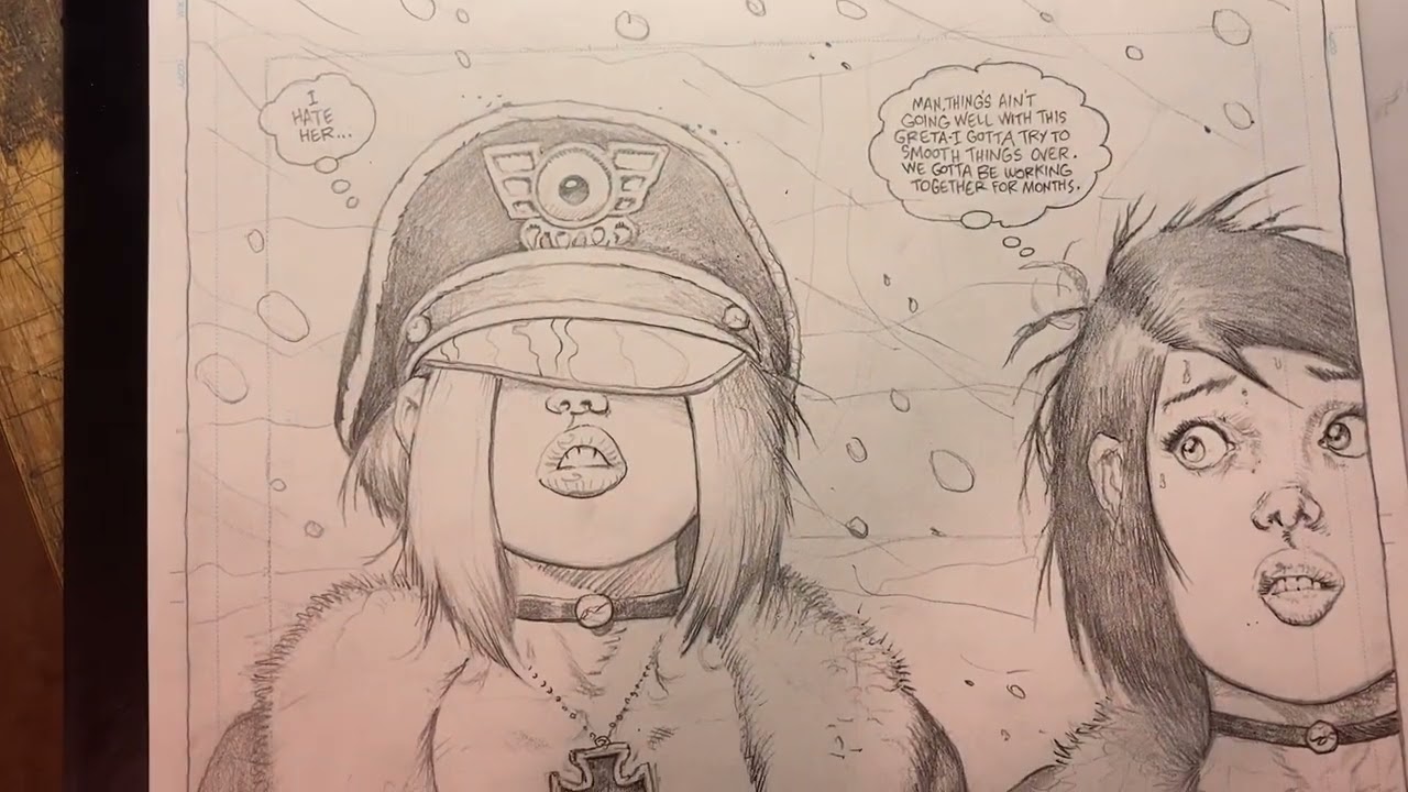 December 21, 2022 Helga and DR. PG share a cigarette...Steve Mannion Fearless Dawn