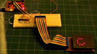 MSP430 Lauchpad 8X8 Dot matrix test.