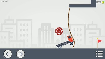 Brain physics map 3 level 44, 3 stars Android solution