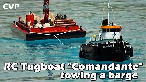 CVP - RC Tugboat Comandante towing a Barge