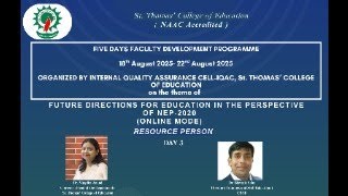 5 Days Online Faculty Development Program