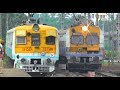 EPIC CROSSING // Howrah - Panskura EMU local crossed by a speedy MEMU train