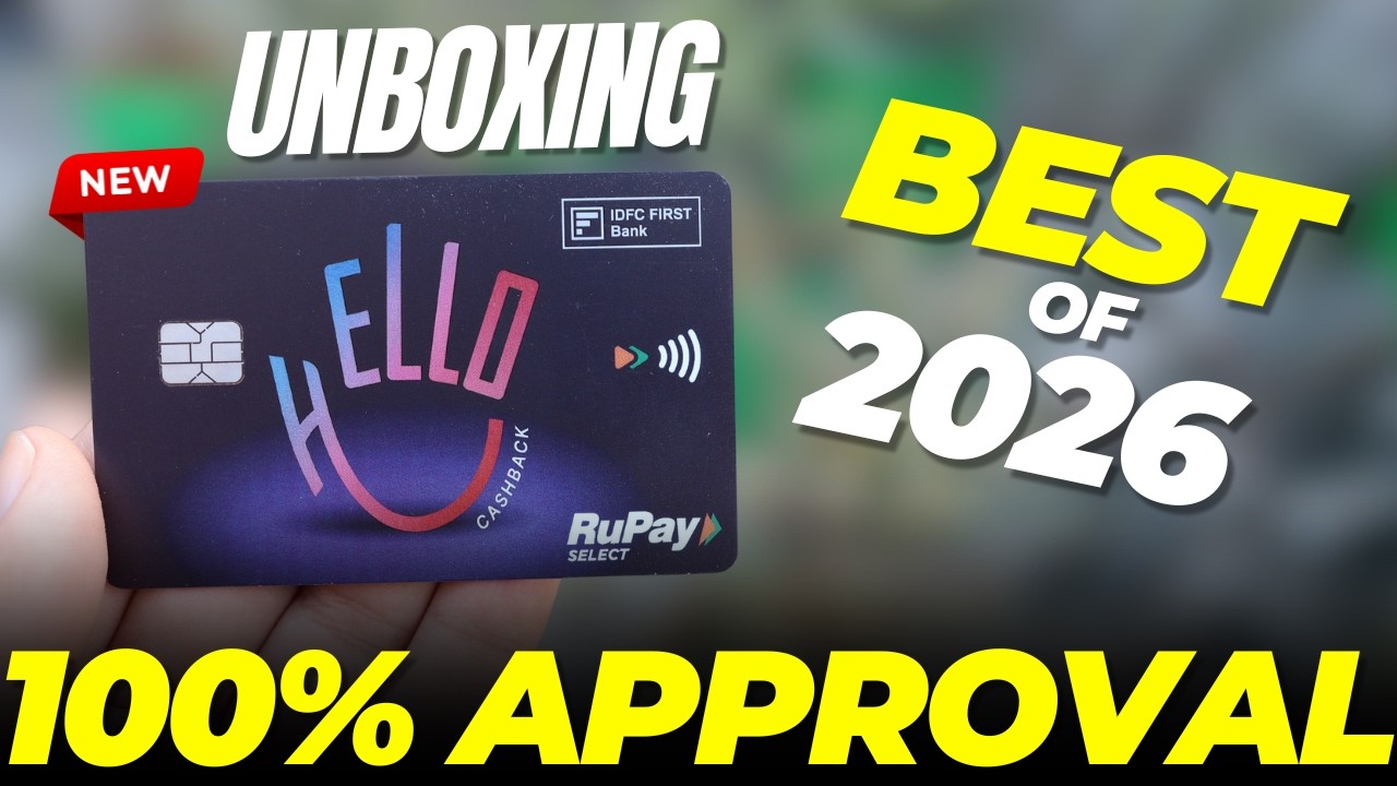 IDFC Cashback Credit Card Unboxing | 100% Approval of Best Card of 2026