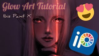 Glow Art Tutorial😍 || Simple aesthetic Glows || Beautiful Girl |#tutorial#art#digitalart#ibispaintx