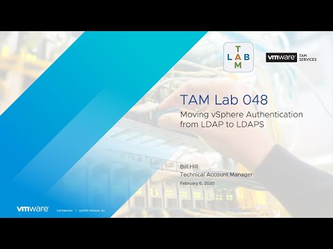 TAM Lab 048 - Moving vSphere Authentication from LDAP to LDAPS