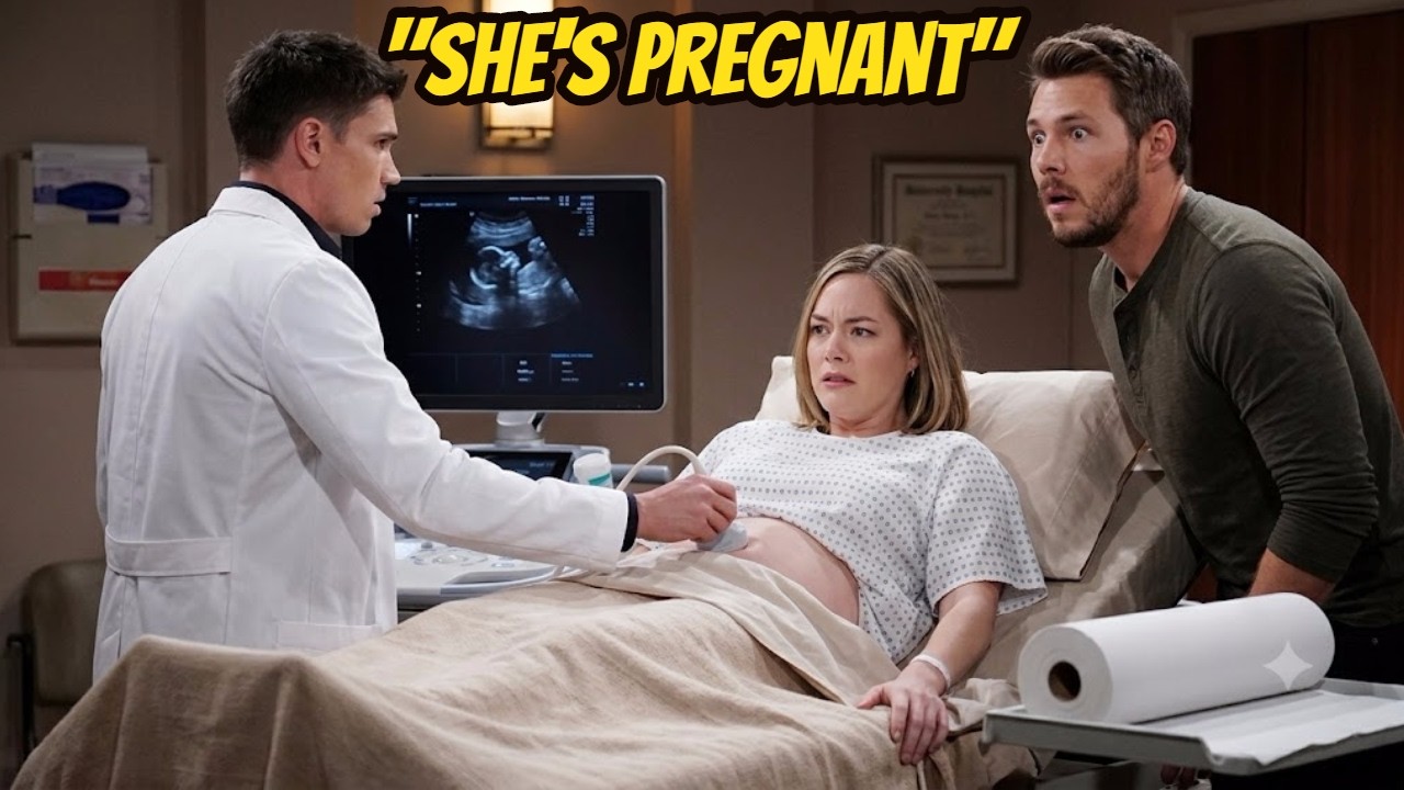 "She's pregnant," Finn said, looking at Liam in surprise The Bold and The Beautiful Spoilers