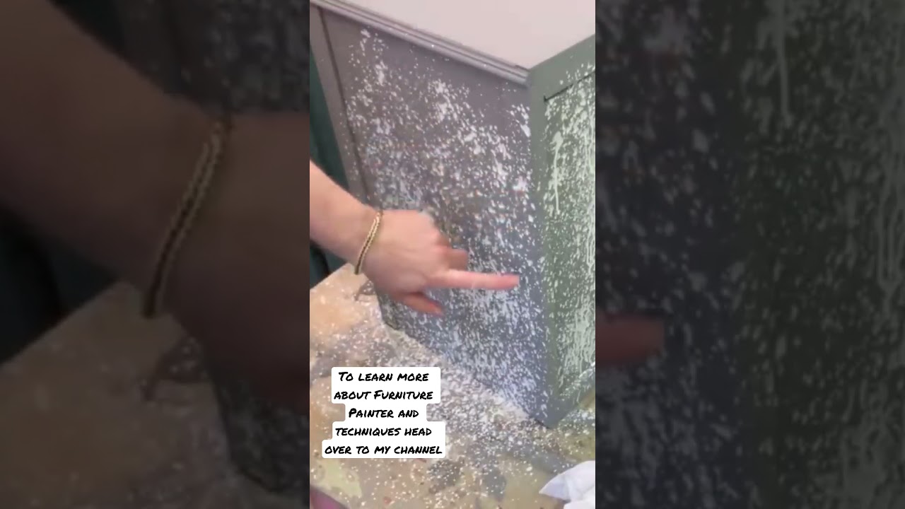 Chalk painting techniques how to create the look of galvanised steel..￼