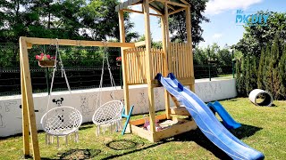 DIY Outdoor Playground / Full Video by Mr. DK DIY 1,158 views 7 months ago 1 hour, 11 minutes